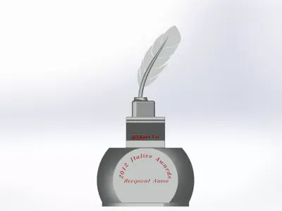 Italics award trophy Free 3D model
