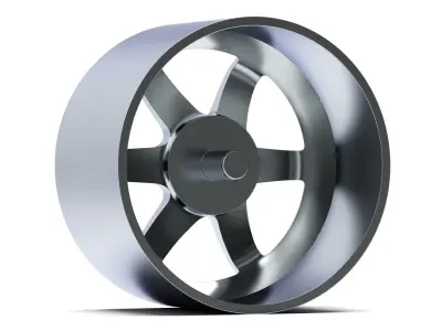 Volk Rays TE37 Progressive 3D Print 1-24 Scale 3D print model