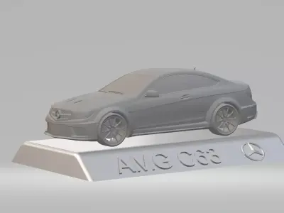 MERCEDES BENZ AMG C63 CAR  3D PRINTING STL FILE 3D print model