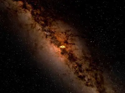 BLACKHOLE OF INTERSTELLAR  NAMED GARGANTUA Free 3D model