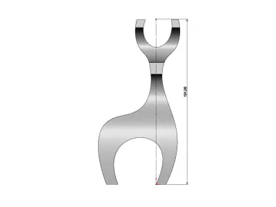 Simple bandsaw reindeer sculpture deco art toy figurine 3D print model