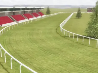 Racecourse Construction Kit Low-poly 3D model