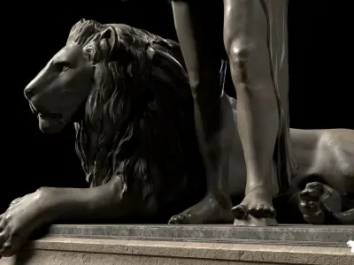 Statue Low-poly 3D model