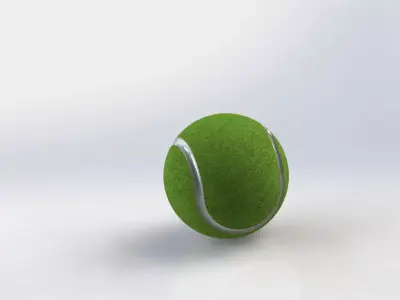 Tennis ball 3D model buy