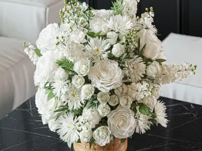 Flower Set 027 Flower basket 3D model