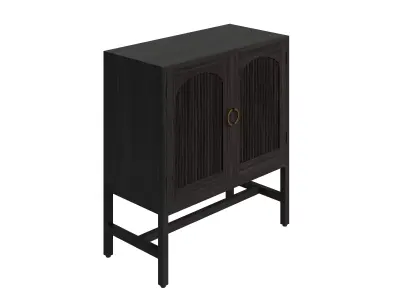 Black Symphony Accent Cabinet Low-poly 3D model