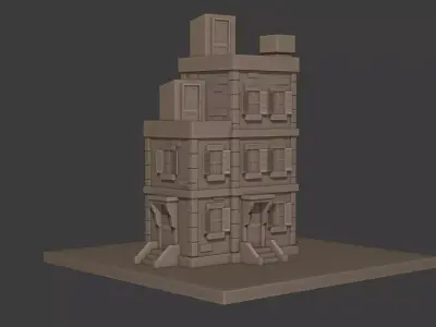 NYC Building Low-poly 3D model
