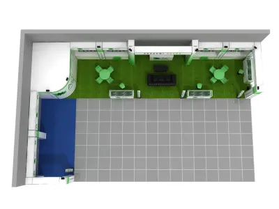 Modular Fair Stand  03 3D model