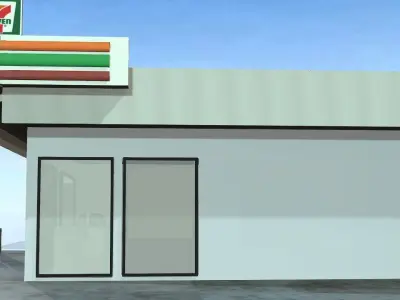 store in from Thailand 7-11 3D model