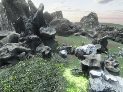 Rocks pack free Free low-poly 3D model
