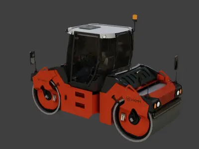 HAMM Construction Equipment Low-poly 3D model