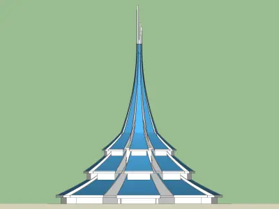 MBKS Office Building Low-poly 3D model