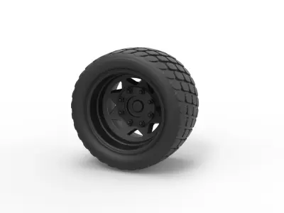  Offroad wheel 14 3D print model