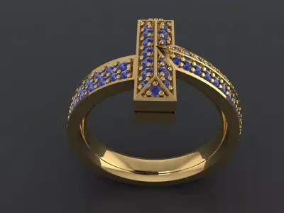 T Ring 3D print model