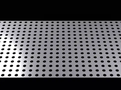 Perforated panel with 20 percent opening 25O48 3D model