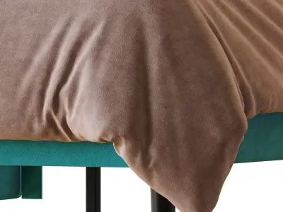 Amolife Upholstered Bed 3D model
