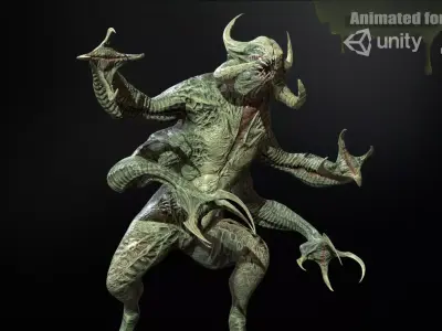 KozDemon Low-poly 3D model