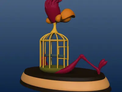 Cage Bird - Alice in Wonderland - 010 3D print model