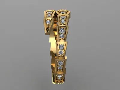 Ring Bulgari 3D print model