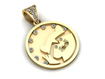   Pingente de diamante 3D print model