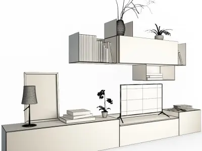Contemporary TV Furniture 3D model