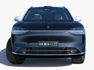 2024 Huawei HIMA Aito M9 Ultra with interior 3D model