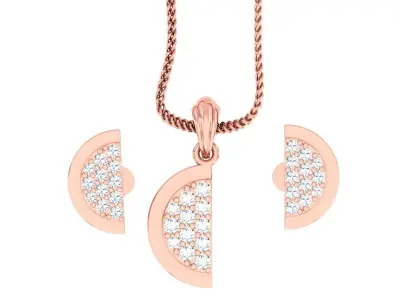 Pendant Earrings combo - 337 3D print model