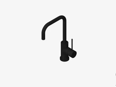Sink Mixer - Luxury - Sleek - Squareline Low-poly 3D model