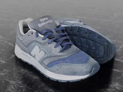 NEW BALANCE BAILUN LP 3D SHOES Low-poly 3D model