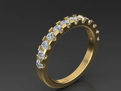 Band Ring 3D print model 13