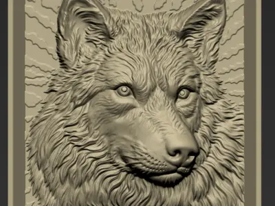 Wolf Head A11 3D print model