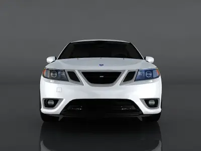 Saab 9-3 Turbo Low-poly 3D model
