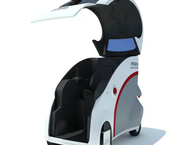 Hitachi Ropits Robot Car 3D model