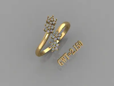 FASION  RING 3D model 12