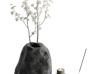 decorative set 01 3D model 11