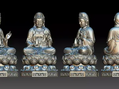 Buddha Amitabha  3D print model