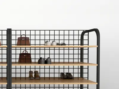 shelving monomer decoration Cabinets Modern 3D model