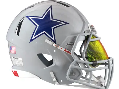 Riddell speed helmet dallas cowboys 3D model