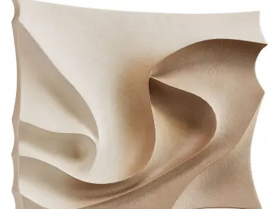 Brown 3D Visual Minimalist Wall Art 3D model