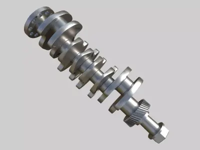 Crank shaft Low-poly 3D model by prem-21ff44