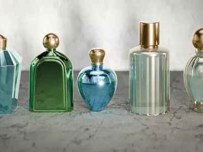 Modern Perfume Bottles for Branding Projects 3D model