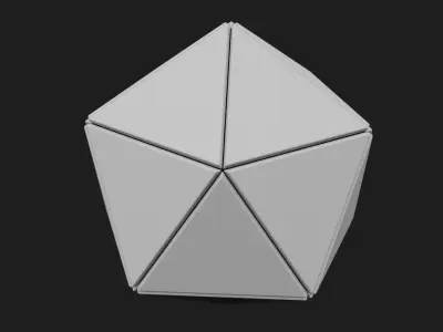 Ico Sphere decoration Free 3D print model