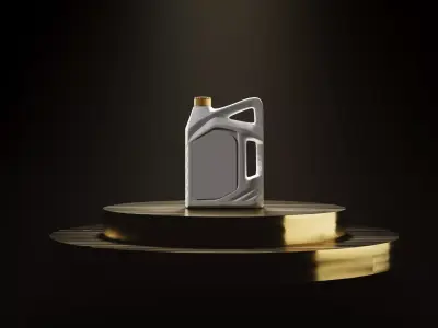 petrol bottle 3D model