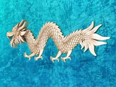 Dragon for jewelry - Dragon for ring - Dragon for pendant 3D print model