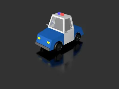 police car 3D model