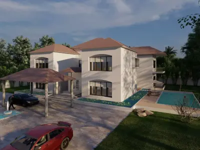 Bungalow Design 3D model