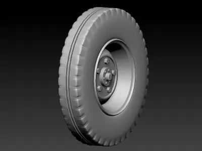 3D  printable wheel 3D print model