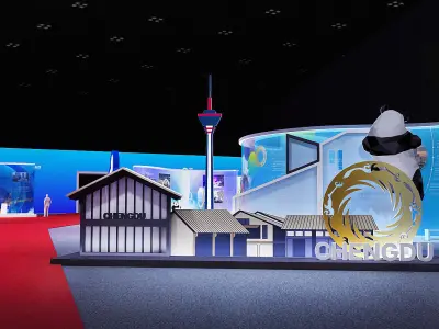 exhibition Low-poly 3D model 24