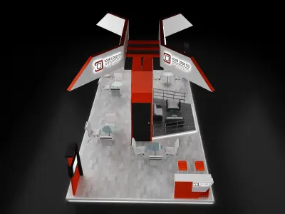 Booth Exhibition Stand a630 3D model