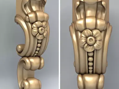 Furniture leg 013 3D model